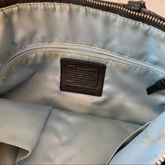 Coach leather C stitch monagram bag - Picture 10 of 10